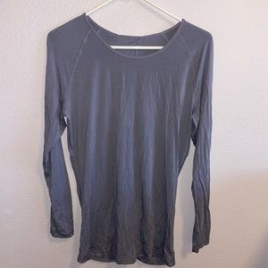 Periwinkle Lululemon Deep Stretch Long Sleeve cinch back